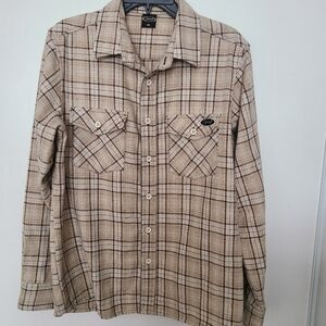 Plaid Button-Up Shirt